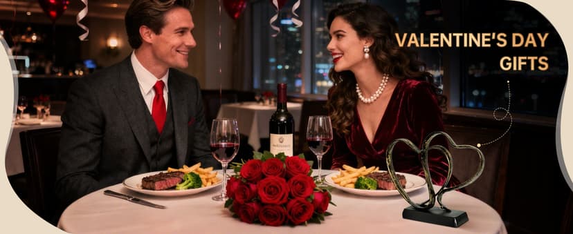 Anniversary Wedding Gifts for Couple - Two Hearts and Cross Iron Sculpture, 1st to 50th for Her and Him,Decorative Hearts Statue Includes Present Box and Poem Card