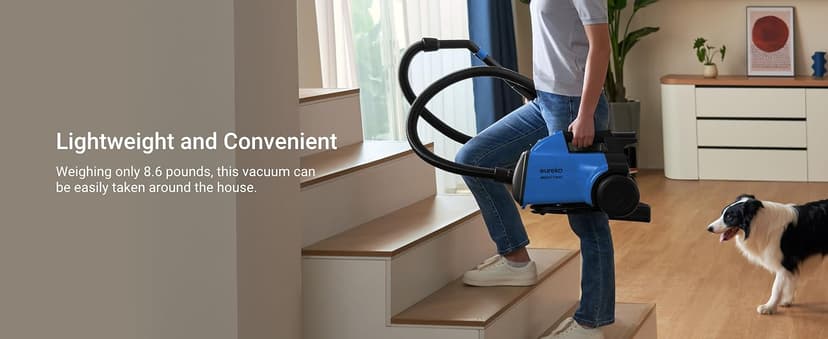 Eureka Bagged Canister Vacuum Cleaner, 3670H w/ 2bags, 3670h-blue