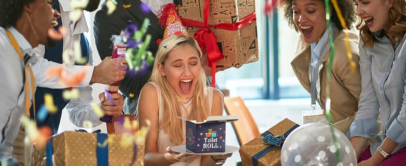 40th Birthday Gifts for Women, Men, Her, Him - Happy Prank Toilet Paper - 40th Birthday Decorations, Party Supplies Favors - 40 Years Old Funny Gag Gift Ideas, Novelty Bday Present for Friends, Family