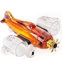 Kollea Blackjack Whiskey Decanter Set, 37.2 Oz Casino Style Decanter with 4 Glasses, Liquor Dispenser, Funny Birthday Gifts for Men Dad, Him, Boyfriend, Poker Game Night Essentials, Bar, Party Decor