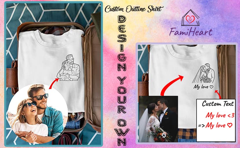 Custom Hoodies Design Your Own, Shirt Portrait From Photo, Valentines Customized Gifts For Boyfriend 2024