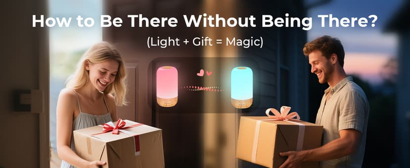Long Distance Touch Lamp WiFi and Bluetooth Setup Relationship Best Friend Light Up Lamp Couple Gifts App Control (Set of 2)