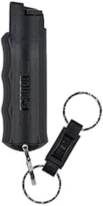 SABRE Runner Pepper Gel, Maximum Police Strength OC Spray, Reflective Strap for Easy Carry & Access, 0.67 fl oz, 4x Longer Spray Time - Up to 13 Seconds Optional Clip-On Alarm & LED Armband Combos