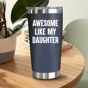 NewEleven Christmas Gift For Dad - Birthday Gifts For Dad From Daughter - Husband Gifts - Unique Birthday Present Ideas For Father's Day, Husband, New Papa, Bonus Father From Daughter - 20 Oz Tumbler