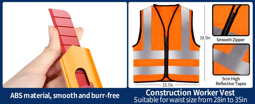 Deejoy Tool Set with Tool Box & Electronic Toy Drill, Pretend Play Kids Construction Kits for Kids Ages 3-5 Years Old, Toddler Boy Toys(Orange)