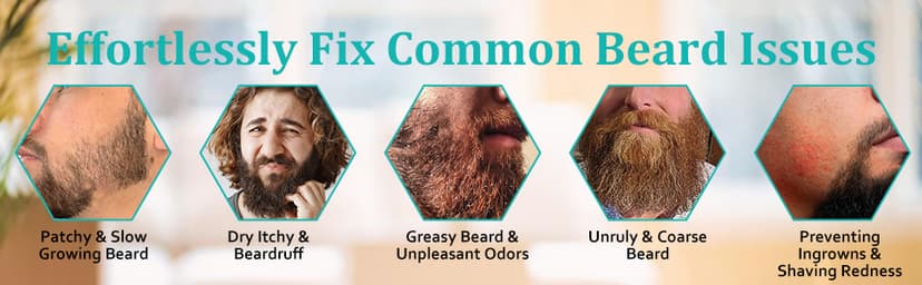 Mens Gifts - Beard Kit with Oil, Balm, Brush, Comb, Scissors, E-book, Outfits Men's Grooming Routine, Anniversary & Birthday Gifts for Men, Him, Husband, Boyfriend, Son, Male Friend, Brother, Dad