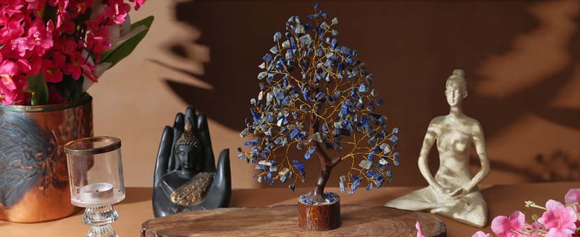 YATSKIA 7 Chakra Tree of Life, Crystals and Healing Stones, Birthday Gifts for Women - Crystal Tree for Positive Energy, Home Office Decor, Spiritual Gifts for Women