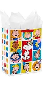 Hallmark 9" Medium Graduation Gift Bag with Tissue Paper (Gold and Silver Mortarboards on Black) for College, High School, 8th Grade, Kindergarten, Nurses