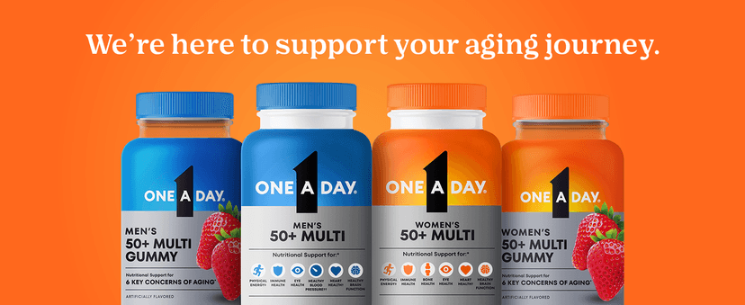 ONE A DAY One A Day Men’s 50+ Healthy Advantage Multivitamin, Multivitamin for Men with Vitamins A, C, E, B6, B12, Calcium and Vitamin D, Tablet, 200 Count (Pack of 1)