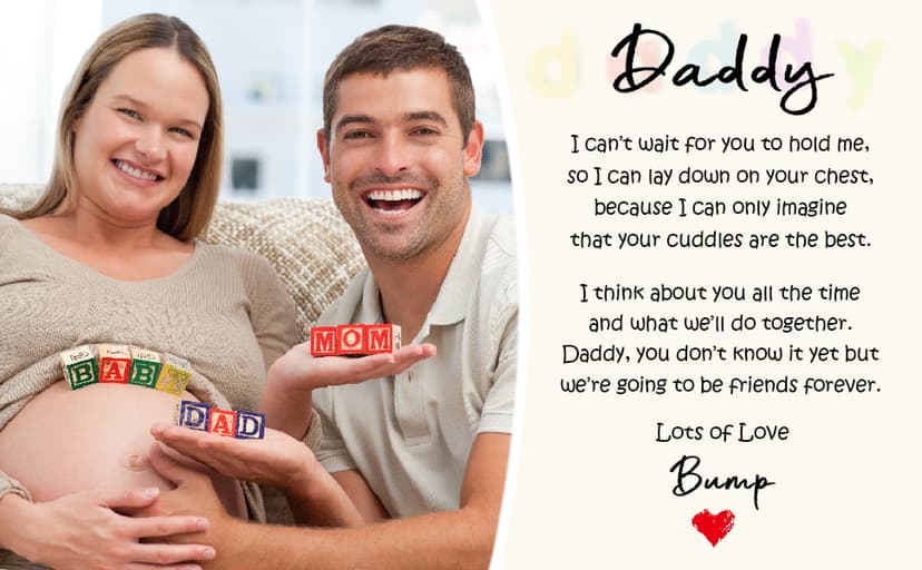 TONY & SANDY Christmas Stocking Stuffers for New Dad, First Time Dad Gifts, Daddy to be Bracelet, New Daddy Gifts for Men on Father's Birthday Valentines