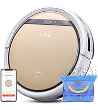 ILIFE A12 Pro Robot Vacuum and Mop Combo, Self Emptying Station for 60 Days, LiDAR Navigation, Home Mapping, No-Go Zones, 2.4G WiFi/App/Alexa/Remote Control, for Hard Floors, 110V