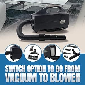 Oreck Compact Canister Vacuum Cleaner, Portable Handheld Vacuum for Carpet and Hard Floors, Lightweight, Powerful Suction with Versatile Tools, Corded Canister Vacuum Cleaners for Home Use