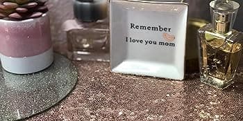 HOME SMILE Ceramic Ring Dish Jewelry Tray for Mom Sister Friends